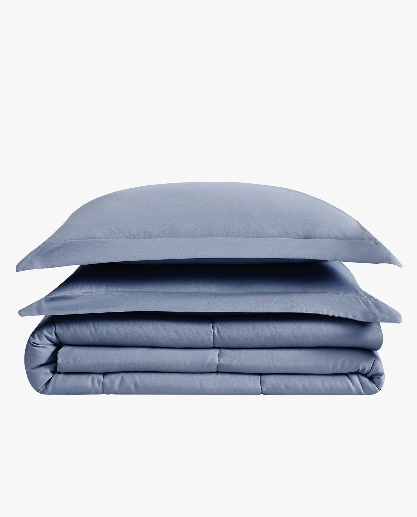 SET IMAGE OF GARMENT SOLID WASH 3 PIECE DOWN ALTERNATIVE COMFORTER SET | PEM-Wash Blue-400