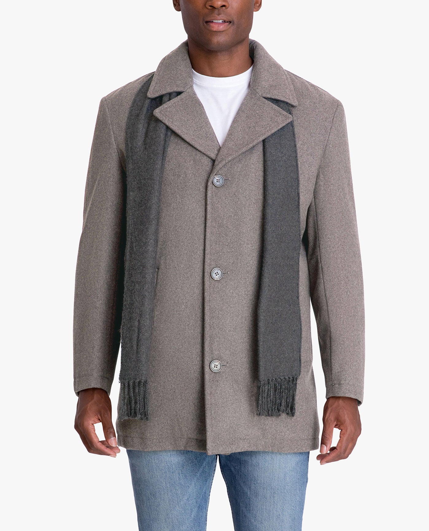 ALT VIEW OF AMITY SINGLE BREASTED WOOL JACKET | MEDIUM GREY