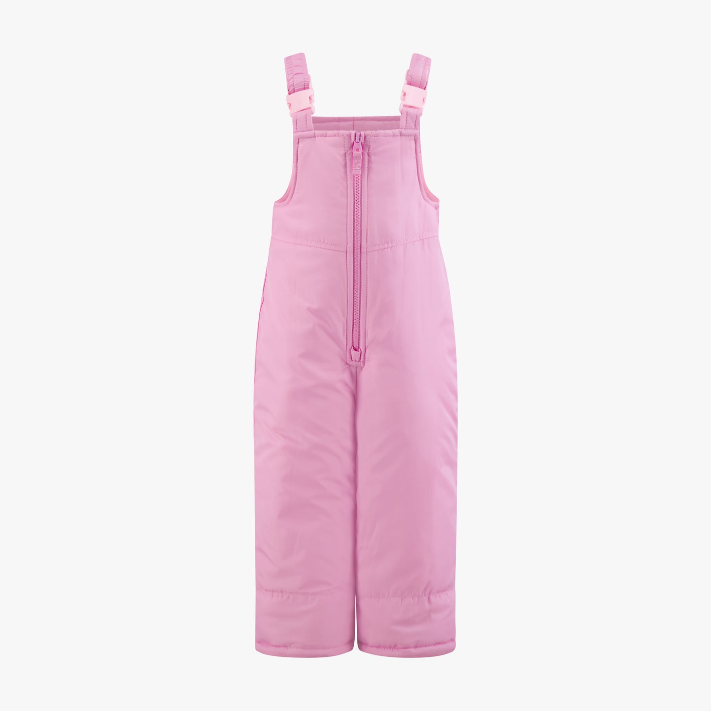 SNOWPANT VIEW OF GIRLS ZIP-FRONT COLOR BLOCK JACKET AND OVERALL SNOW PANT | PINK