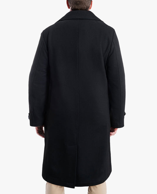 BACK OF LILLE 46" OFFICERS COAT | BLACK