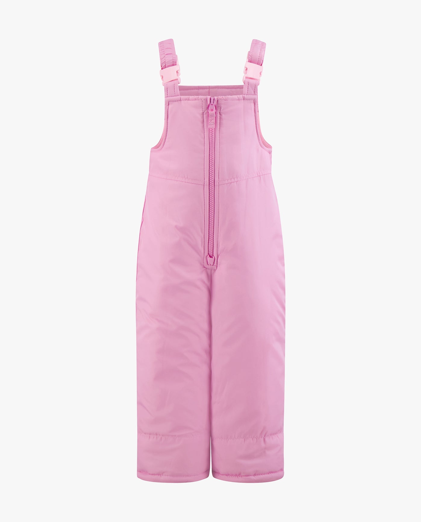 PANTS VIEW OF BABY GIRLS ZIP-FRONT COLOR BLOCK JACKET AND OVERALL SNOW PANT | PINK