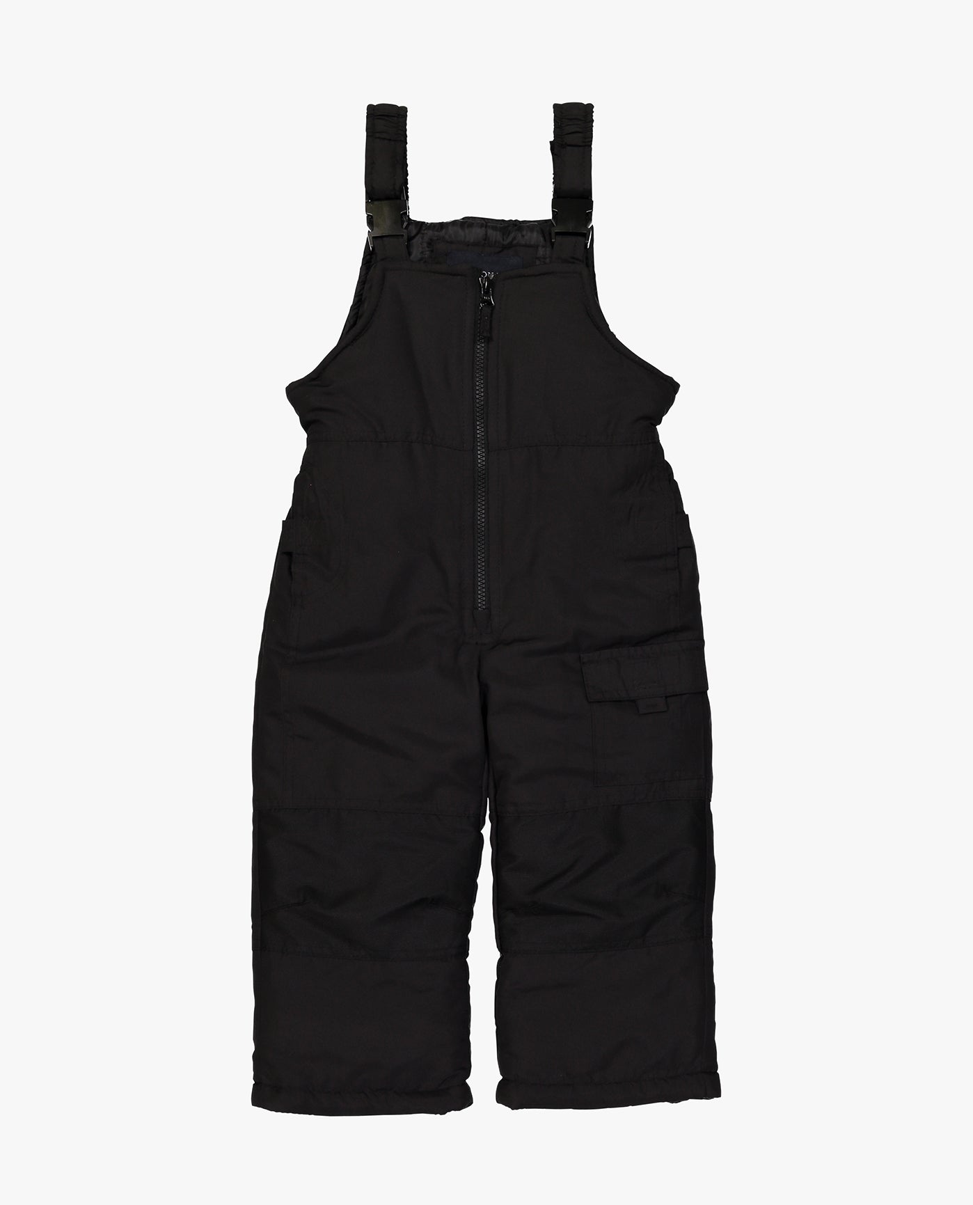 MAIN IMAGE OF BIG BOYS ZIP-FRONT BIB SNOW PANT | BLACK