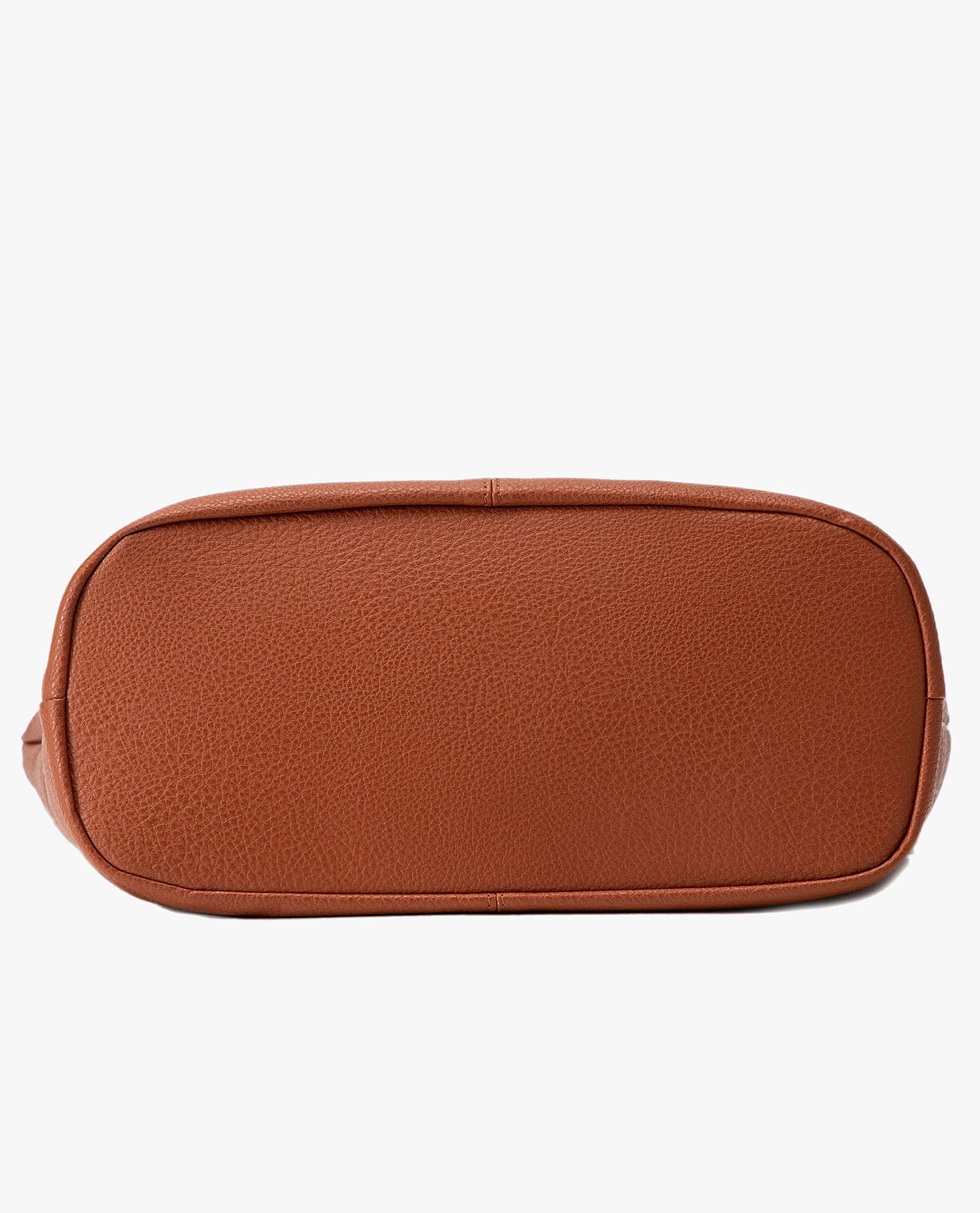 BOTTOM OF LAURA LARGE TOTE | COGNAC