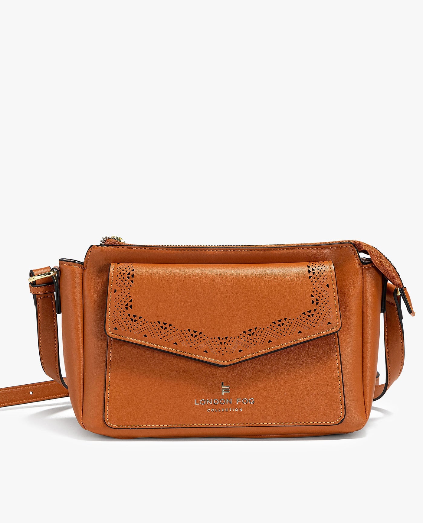 FRONT OF DAISY CROSSBODY | COGNAC