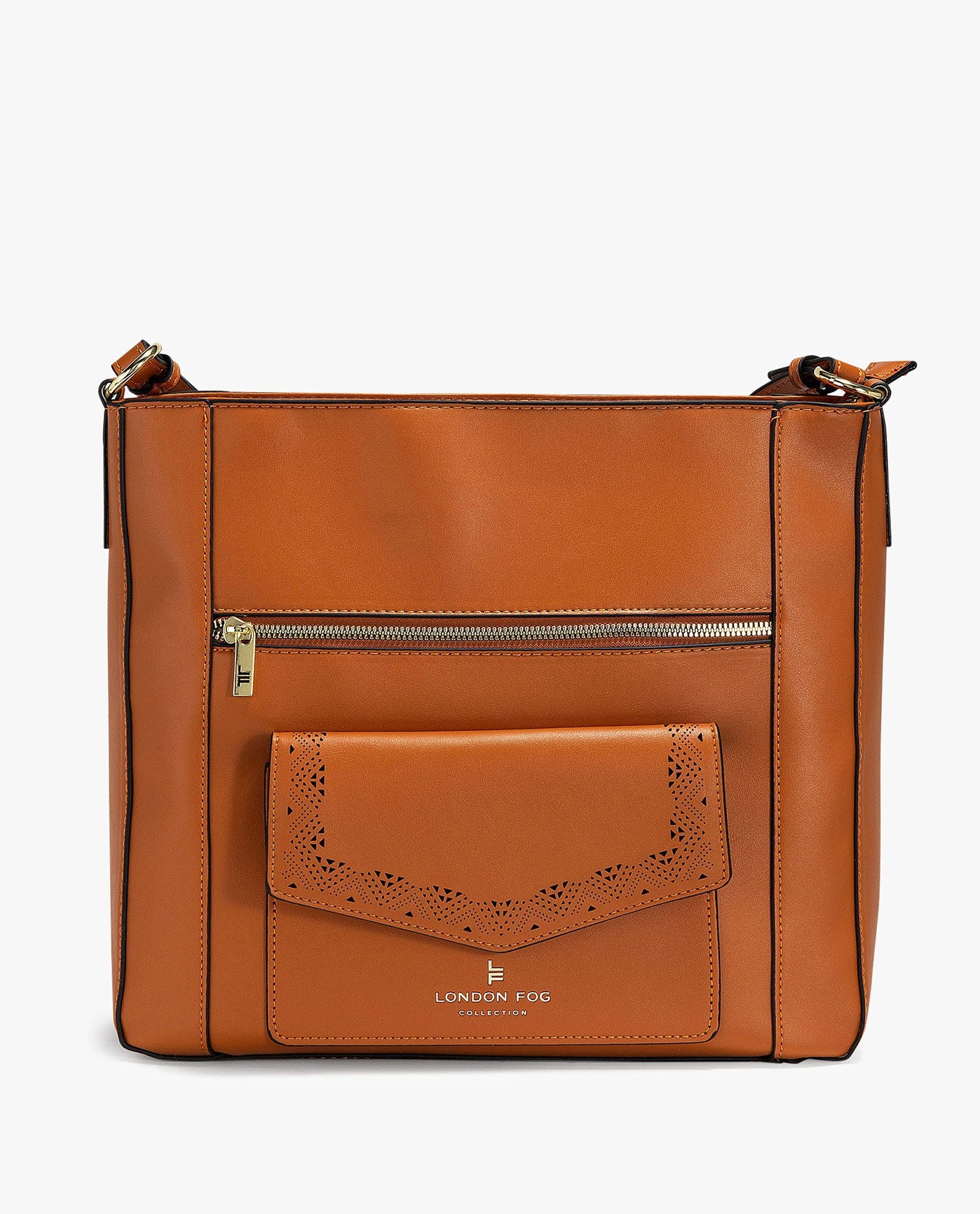 FRONT OF SLOANE SHOULDER BAG | COGNAC