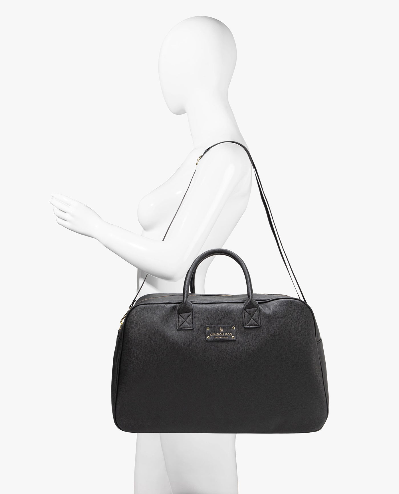ALT VIEW OF ALEXANDER PEBBLE WEEKENDER DUFFEL | BLACK