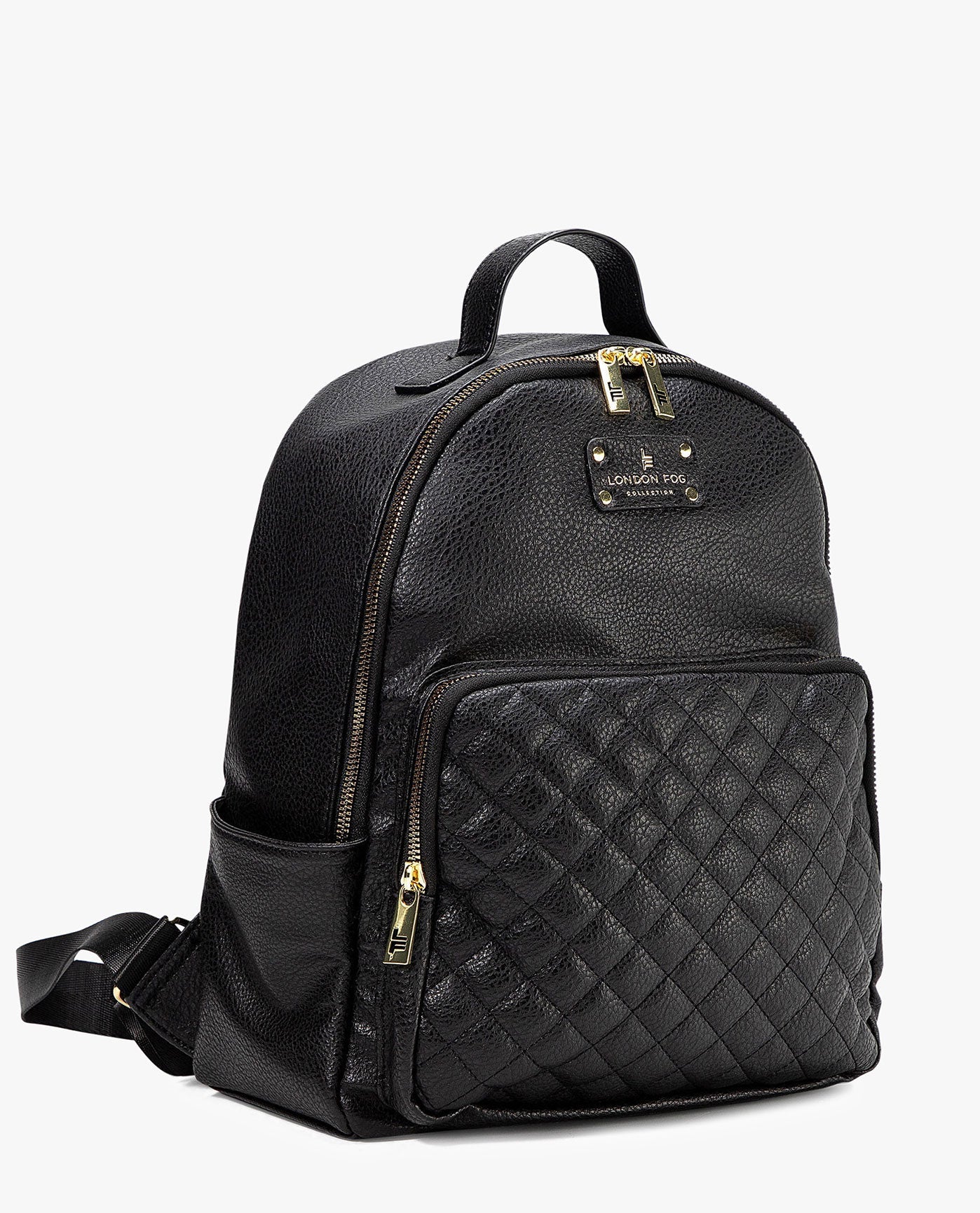 SIDE OF ELDIE PEBBLE BACKPACK | BLACK