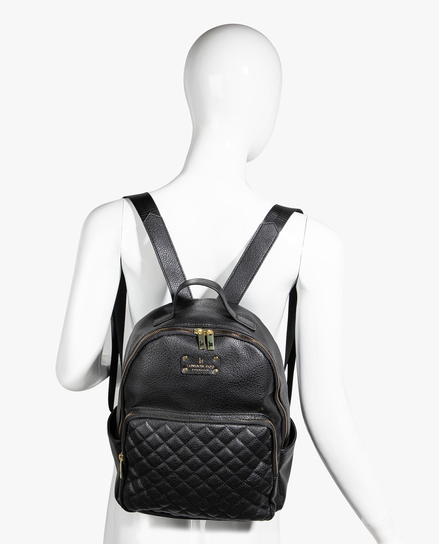 ALT VIEW OF ELDIE PEBBLE BACKPACK | BLACK