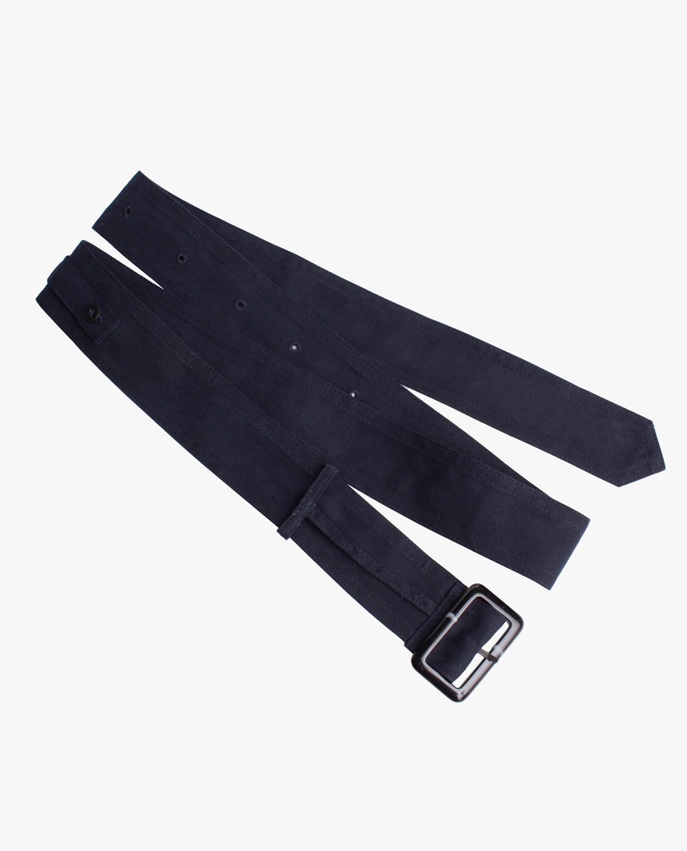 Front View Of LONDON FOG UNISEX TRENCH COAT BELT WITH BUCKLE | NAVY