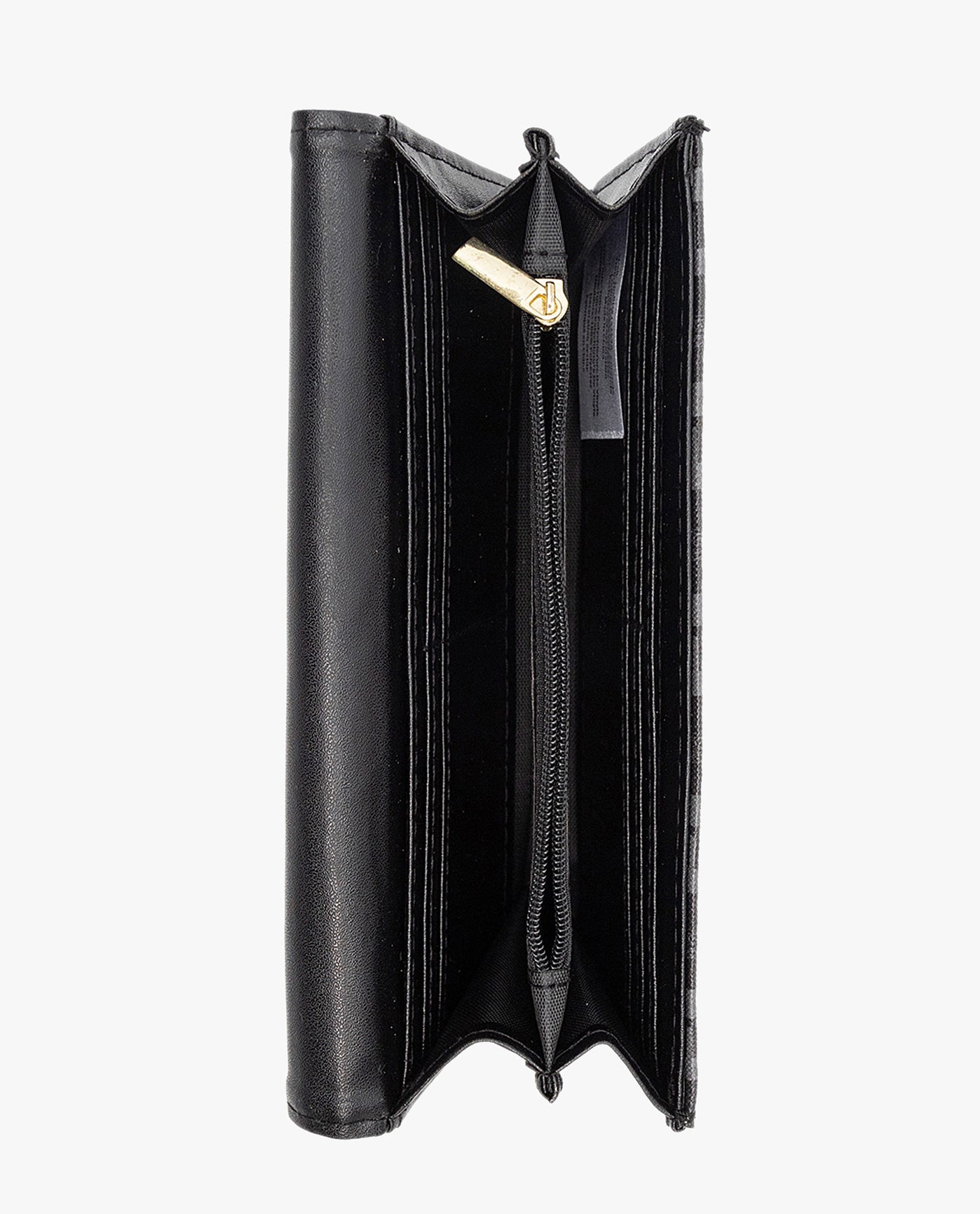 INSIDE VIEW OF SOPHIA SIGNATURE FLAP WALLET | BLACK