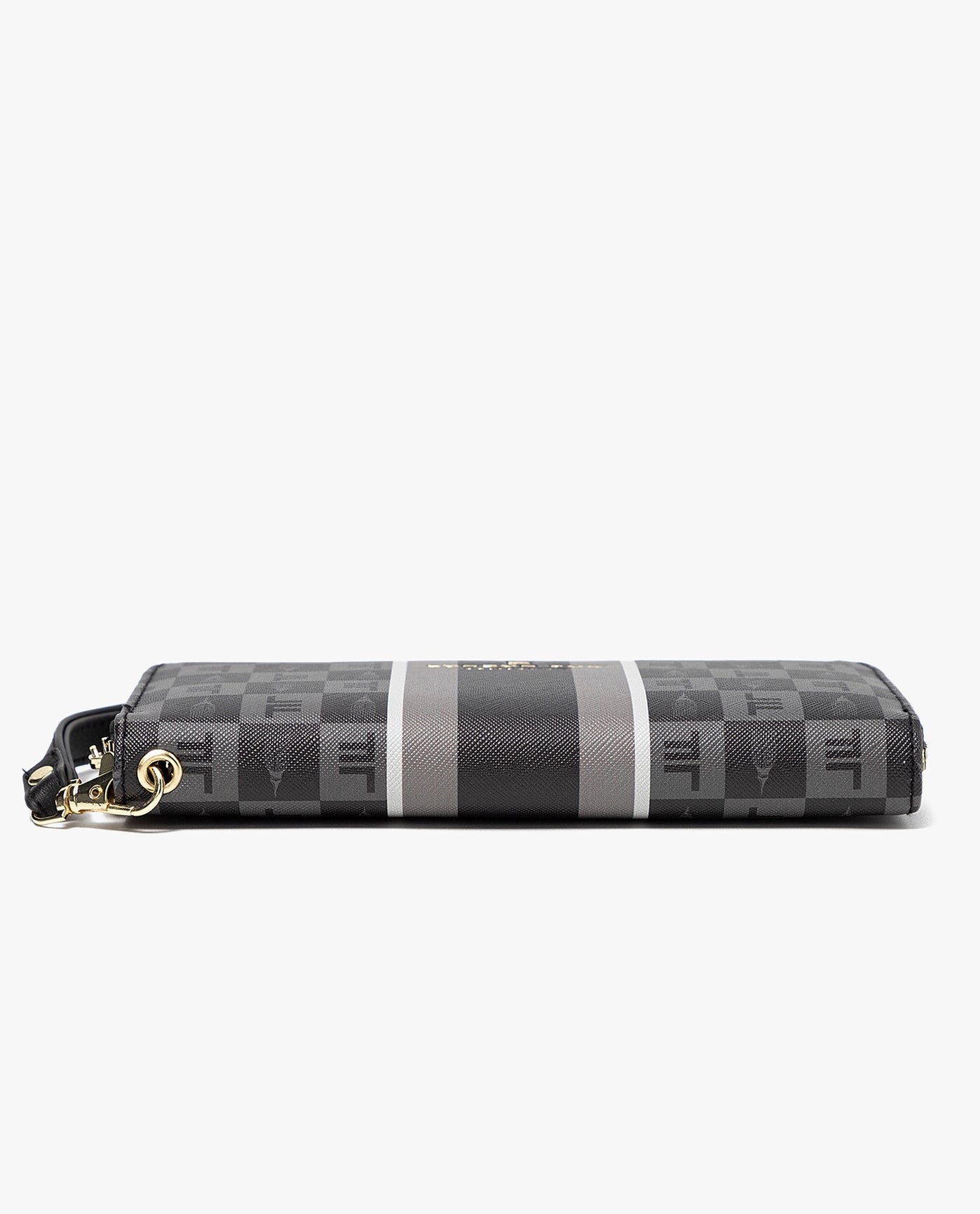 BOTTOM OF GIANNA SIGNATURE ZIP AROUND WALLET | BLACK