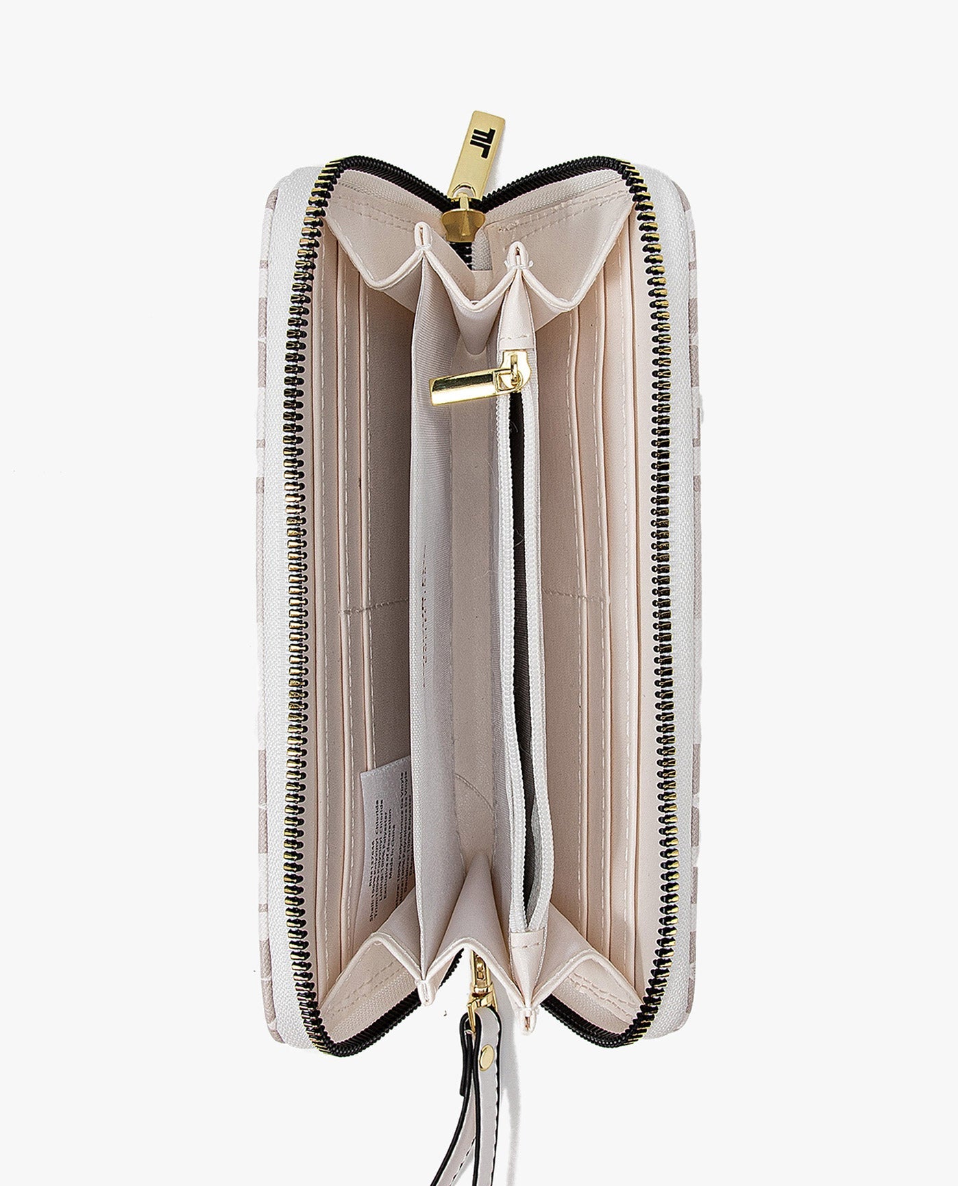 INSIDE IMAGE OF ADALIA SIGNATURE ZIP AROUND WALLET | WHITE