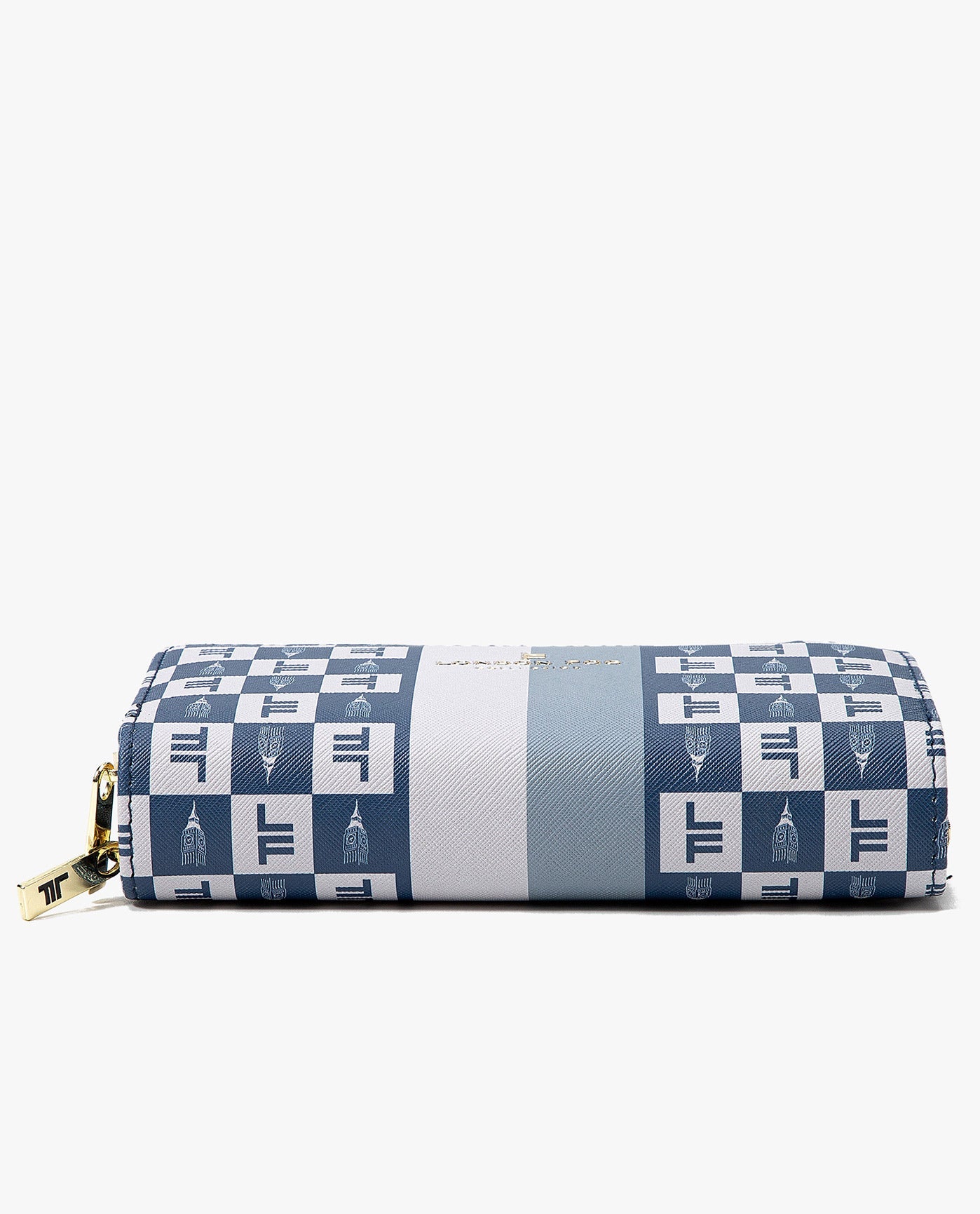 BOTTOM OF DIANA SIGNATURE DOUBLE ZIP CROSSBODY BAG AND WALLET COMBO | NAVY