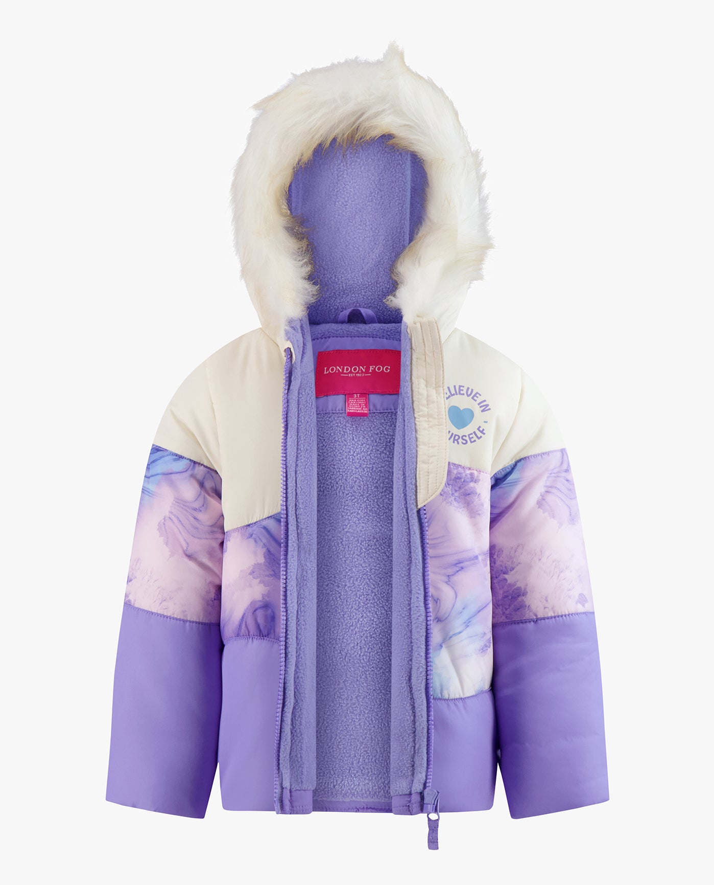 OPEN IMAGE OF BABY GIRLS ZIP-FRONT COLOR BLOCK JACKET AND OVERALL SNOW PANT | AMX PRINT