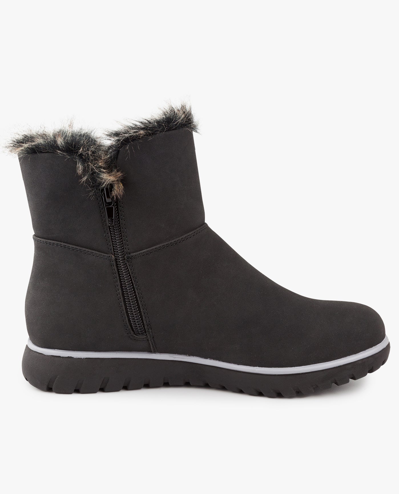 ALT SIDE VIEW  OF WOMENS WHITEOUT WINTER BOOT | ESO_BLACK_001