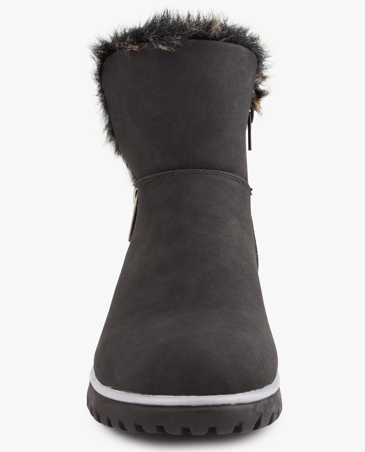 FRONT VIEW  OF WOMENS WHITEOUT WINTER BOOT | ESO_BLACK_001
