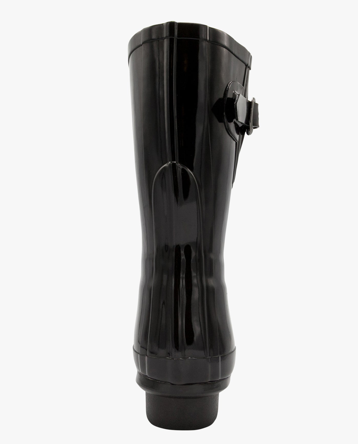 BACK VIEW  OF WOMENS TALLY RAINBOOT | ESO_BLACK_002