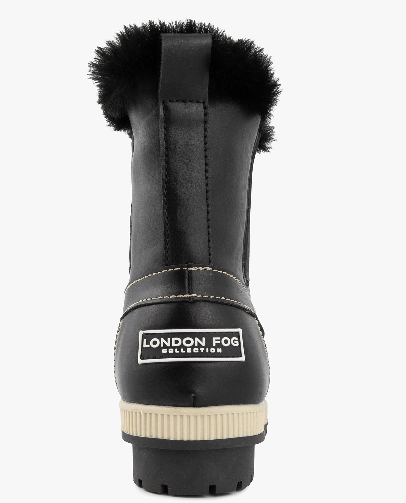 BACK VIEW  OF WOMENS MILDRED SHORT WINTER BOOT | ESO_BLACK_001