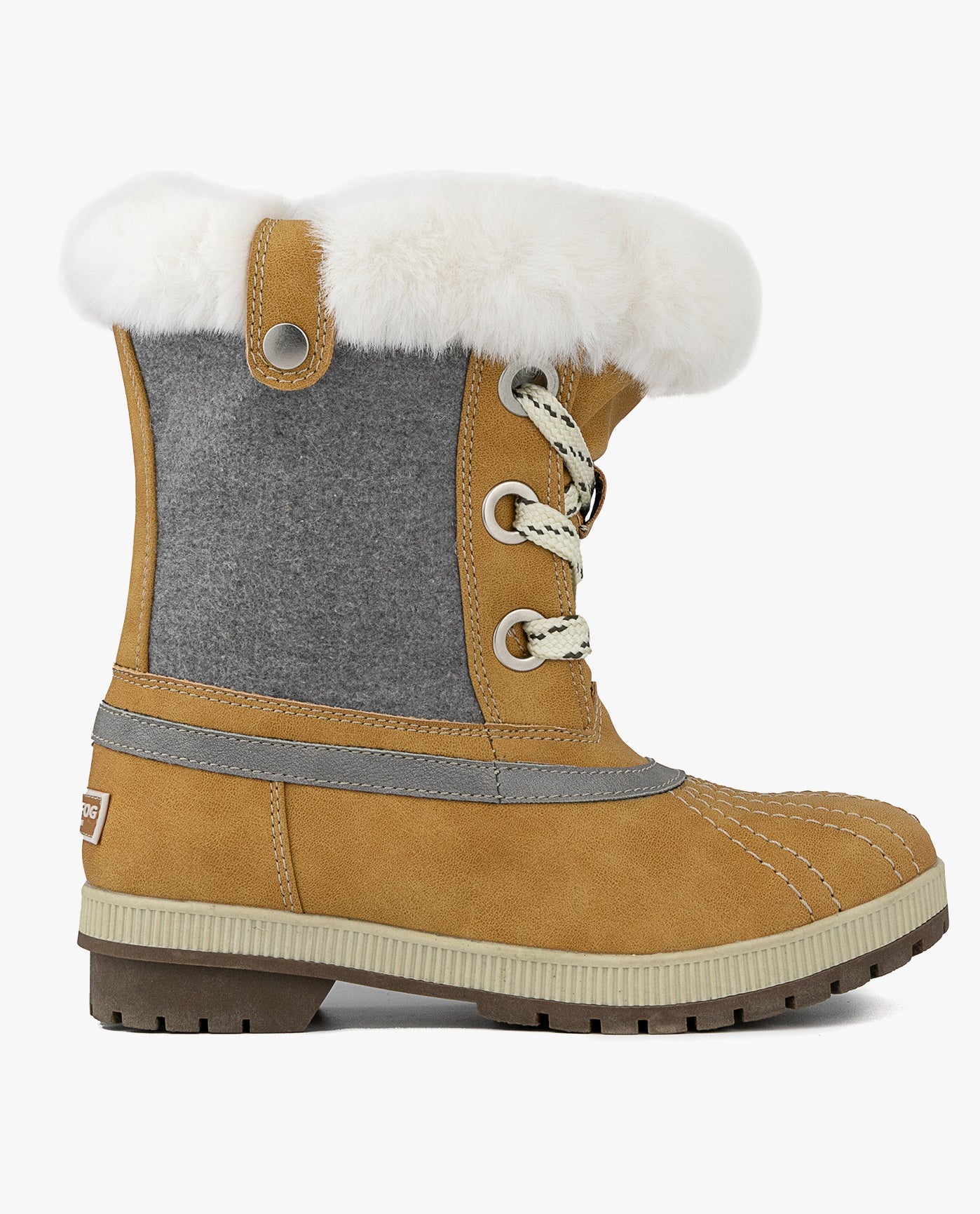 OTHER SIDE VIEW  OF WOMENS MILLY WINTER BOOT | ESO_HONEY GREY_251