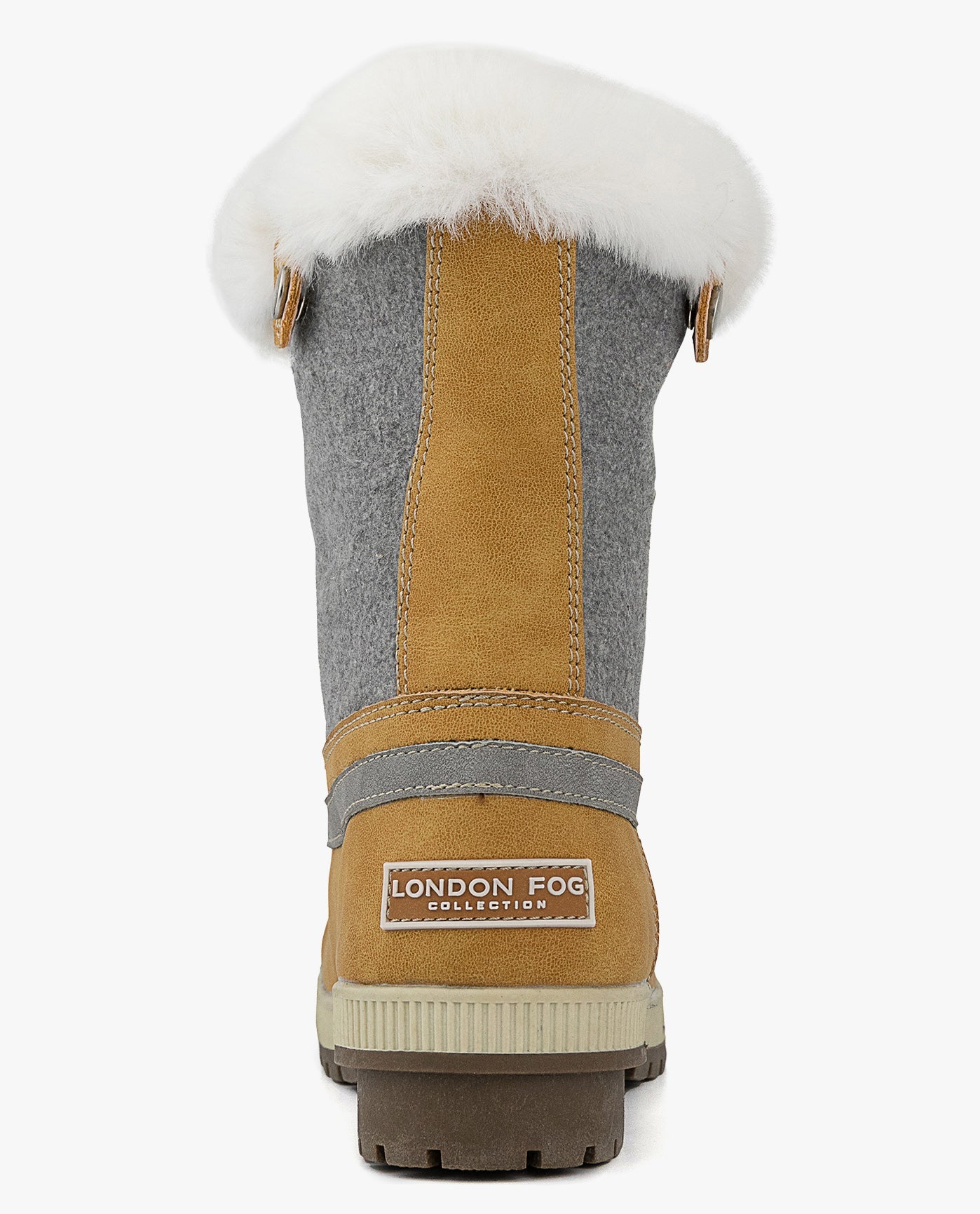 BACK VIEW  OF WOMENS MILLY WINTER BOOT | ESO_HONEY GREY_251
