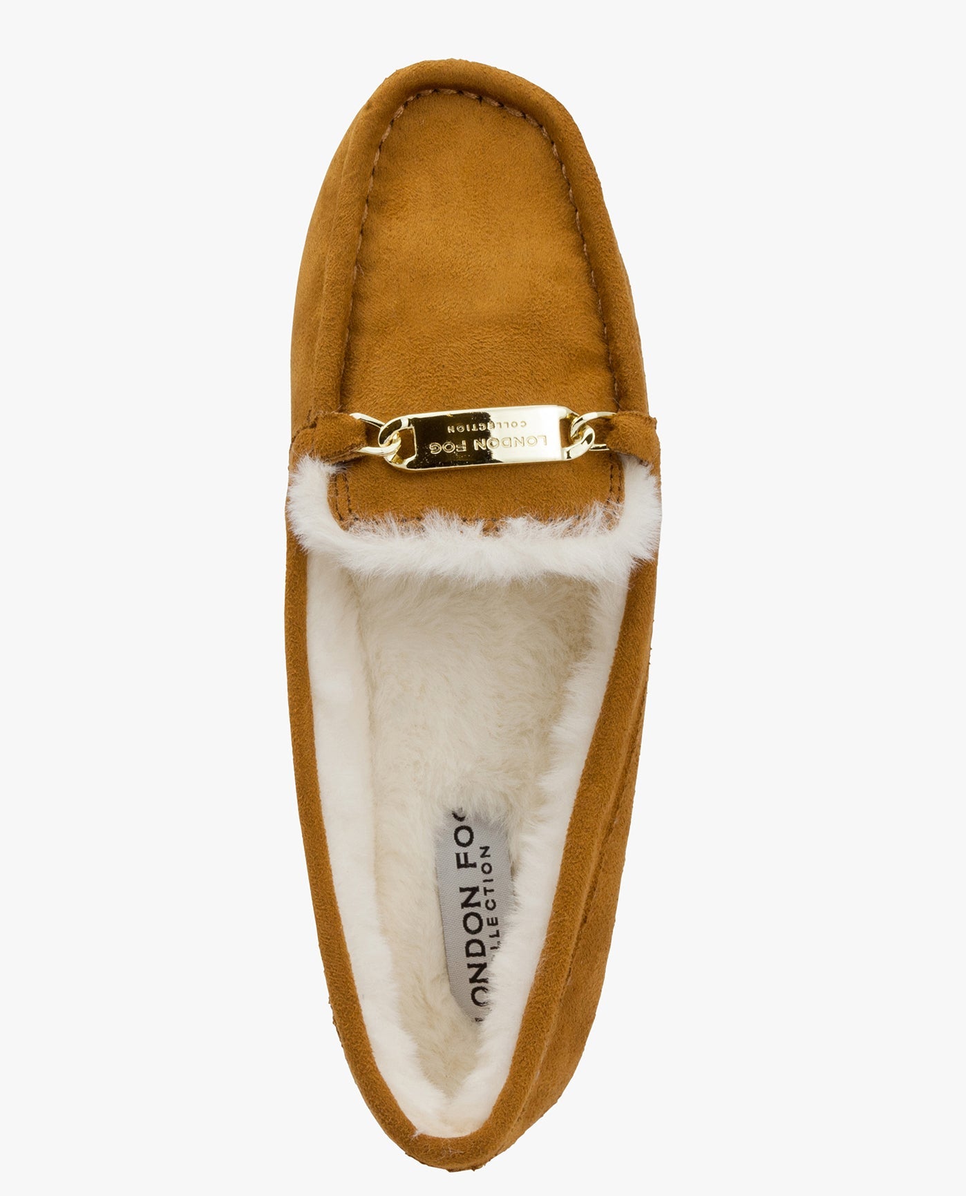TOP VIEW  OF WOMENS LISA MOCCASIN SLIPPER | ESO_COGNAC_200
