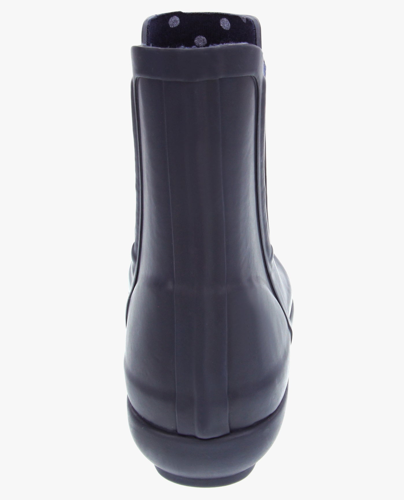 BACK VIEW  OF WOMENS PICCADILLY ANKLE RAINBOOT | ESO_NAVY_409