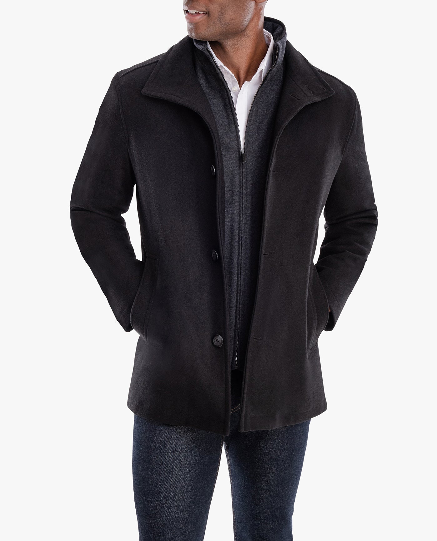 Amherst Button Front Wool Jacket | Wool Jacket | London Fog