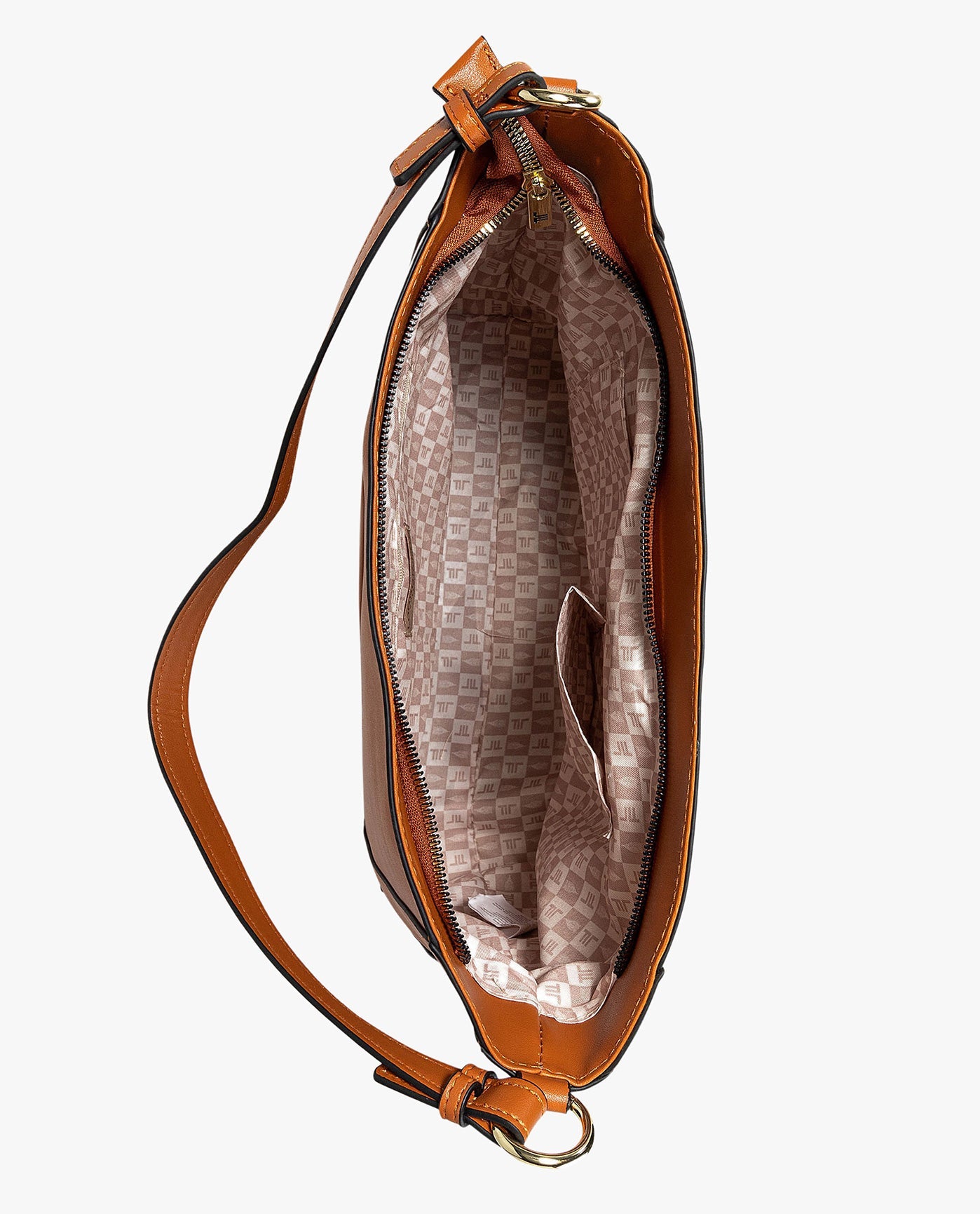 INSIDE OF SLOANE SHOULDER BAG | COGNAC