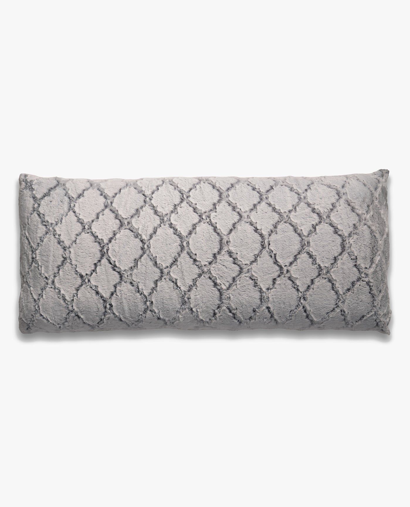 ALT VIEW OF FAUX FUR BODY PILLOW | PEM-Ogee Grey-019