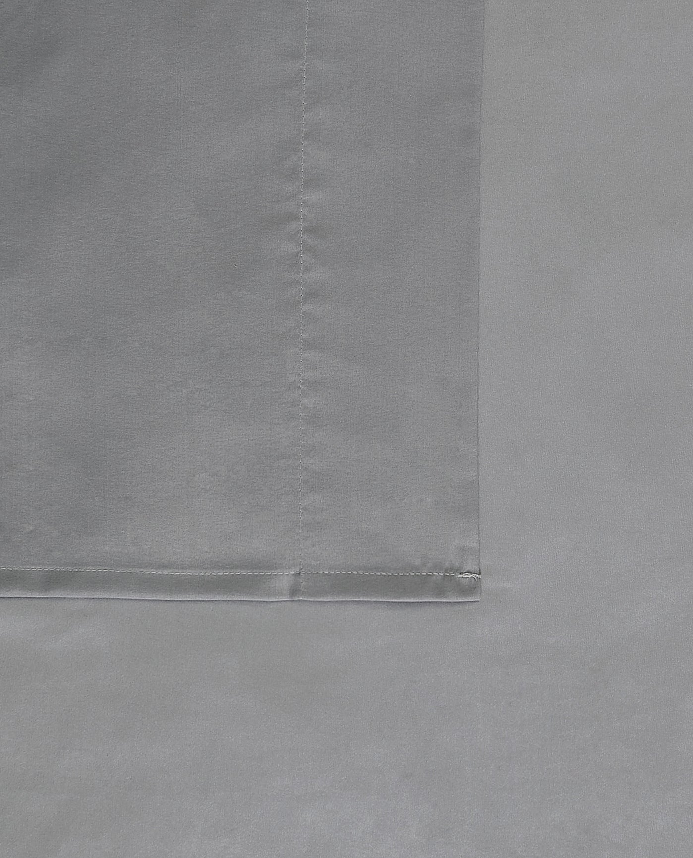 DETAIL VIEW OF GARMENT SOLID WASH 4 PIECE SHEET SET | PEM-Wash Grey-020