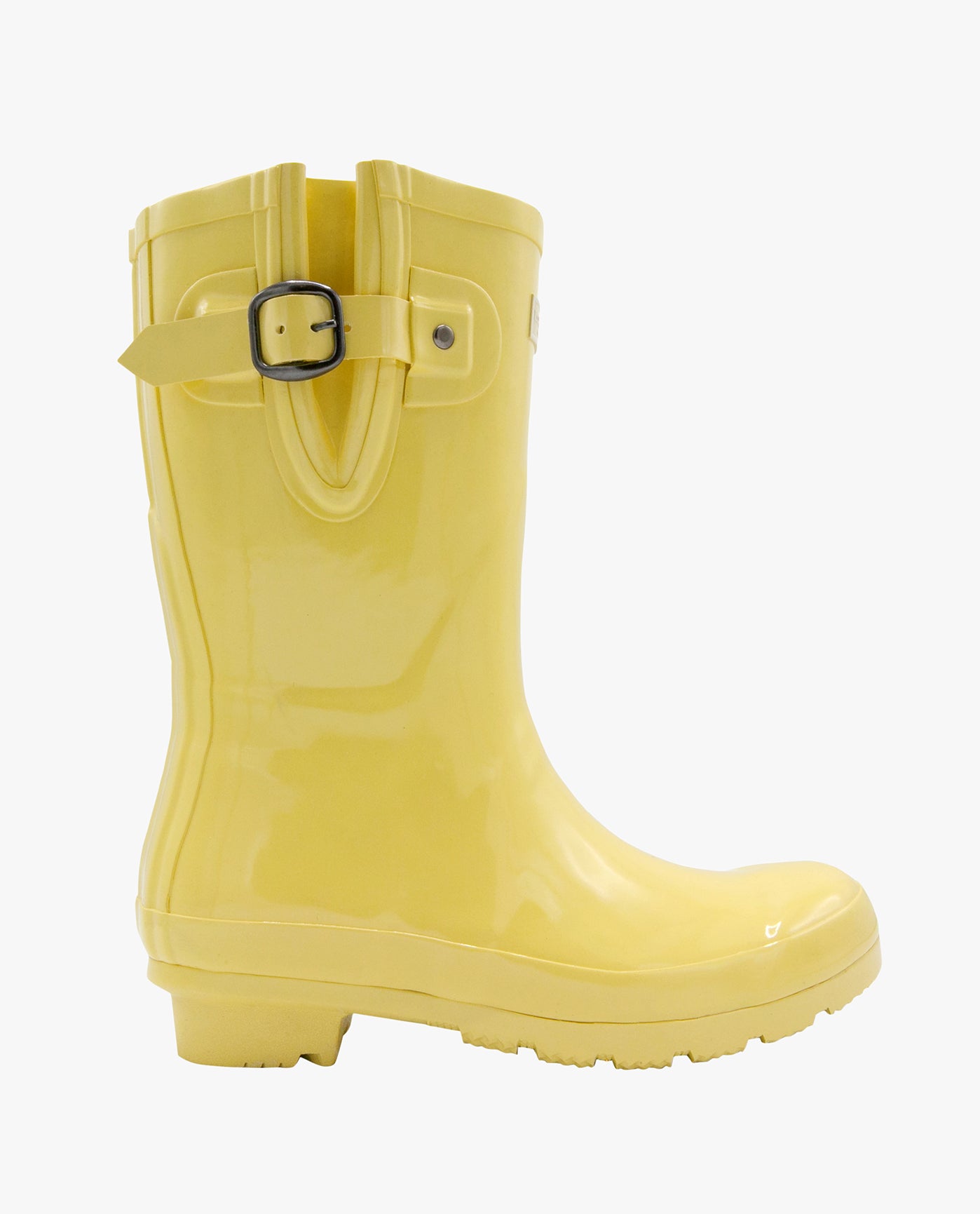 SIDE VIEW  OF WOMENS TALLY RAINBOOT | ESO_YELLOW_701